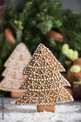 Gingerbread christmas tree
