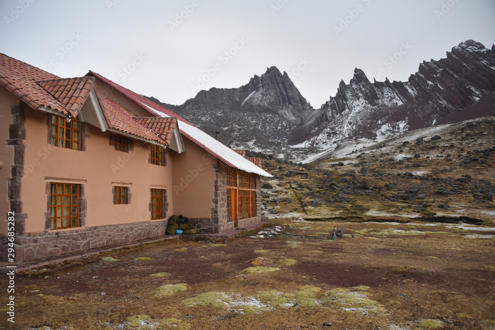 Huampococha Tambo lodge on the Ausungate trail by Andean Lodges. Cusco, Peru Huampococha Tambo lodge on the Ausungate trail by Andean Lodges. Cusco, Peru