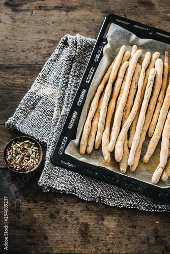 Breadsticks (grissini) photo