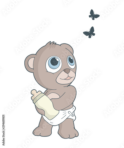 Adorable bear illustration