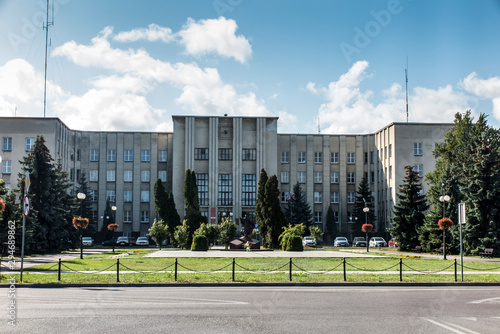 The former Building of the Railway Directorate in Chelm in Poland. photo