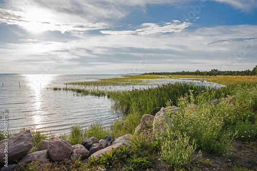 Fototapeta Naklejka Na Ścianę i Meble -  Sunset at the beach of the island Muhu; Saaremaa; Estonia