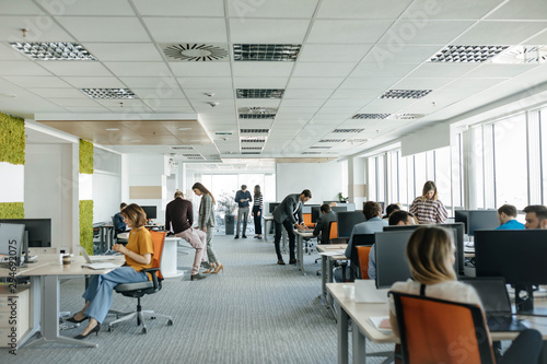 Businesspeople Working at Open Space Office
