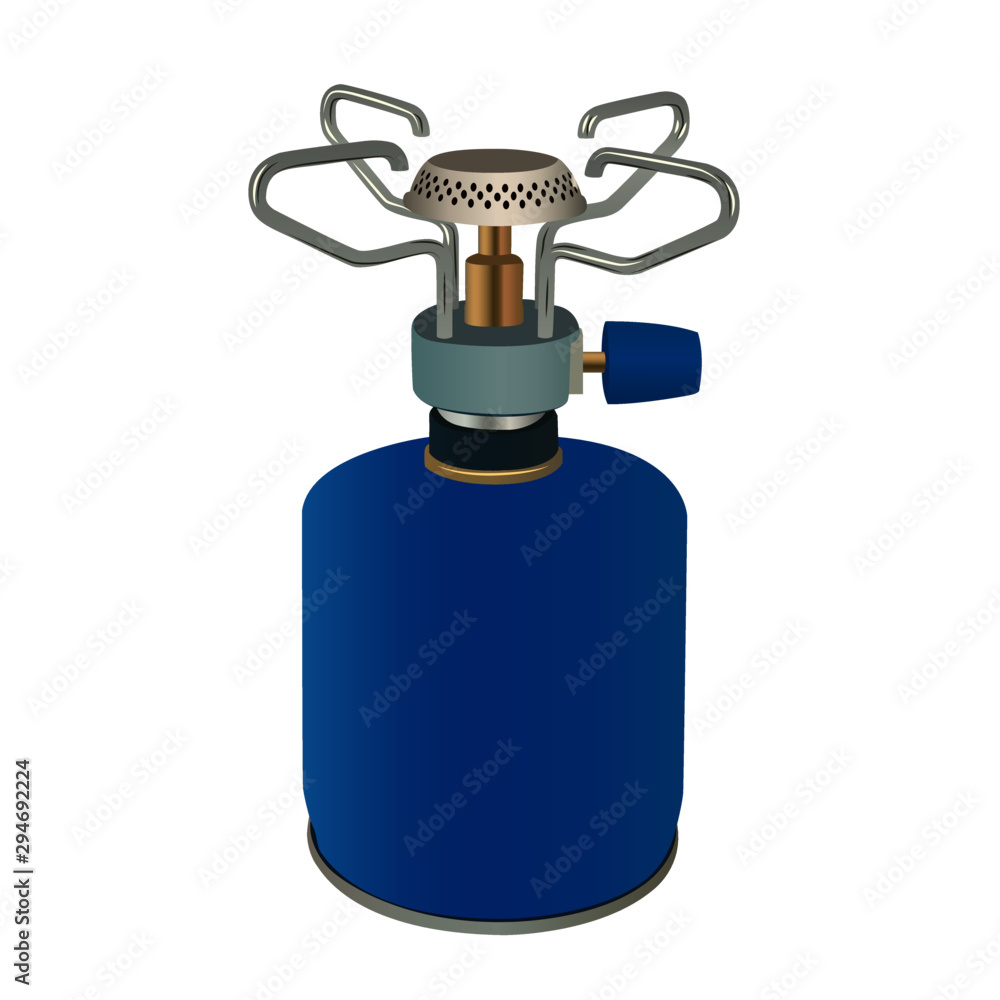 gas burner portable realistic vector illustration gas burner portable realistic vector illustration