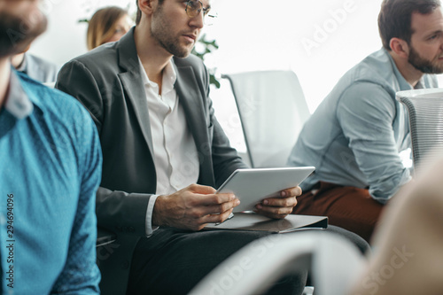 Businesspeople Attending Business Conference