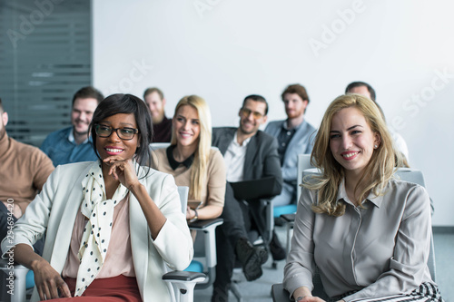 Businesspeople Having a Corporate Training photo