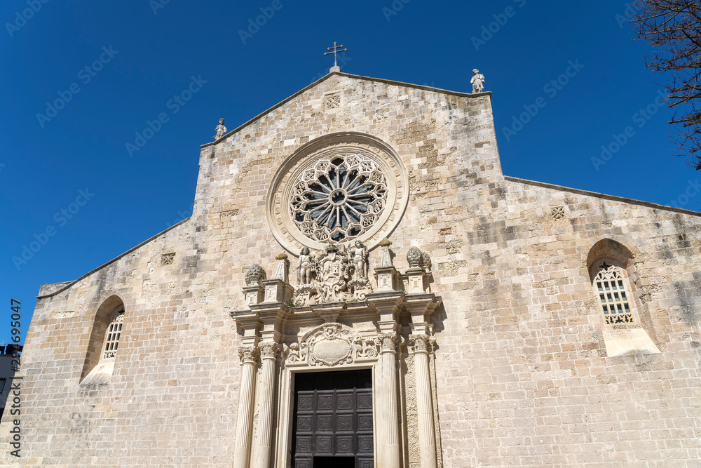 Fototapeta premium The medieval Cathedral in the historic center of Otranto, coastal town of Greek-Messapian origins in Italy