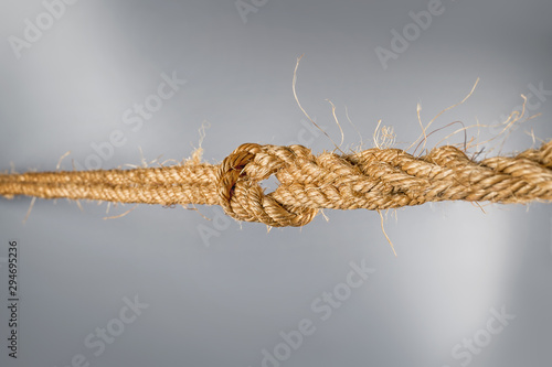 Rough strong ropes connecte...