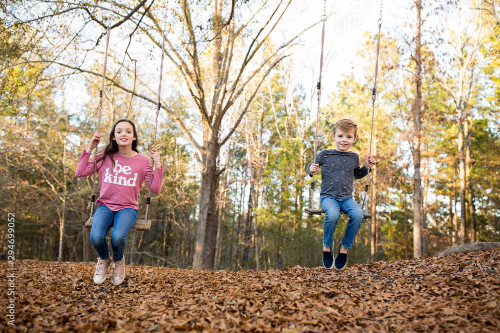Happy Kids Swinging Happy Kids Swinging