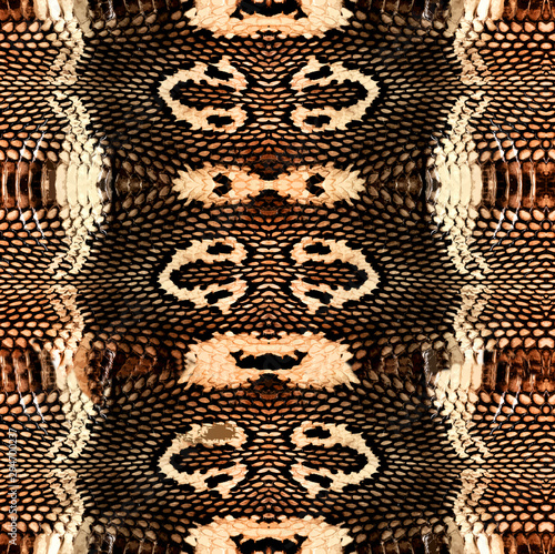 Cobra snake skin seamless pattern texture