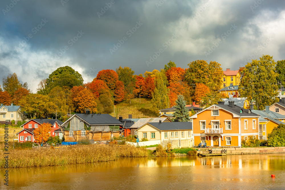 Old town of Porvoo in Finland.	