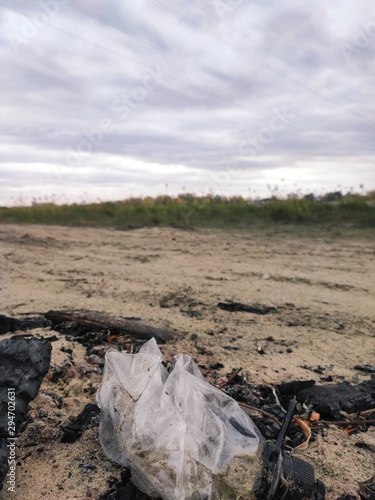 Rubbish in the forest