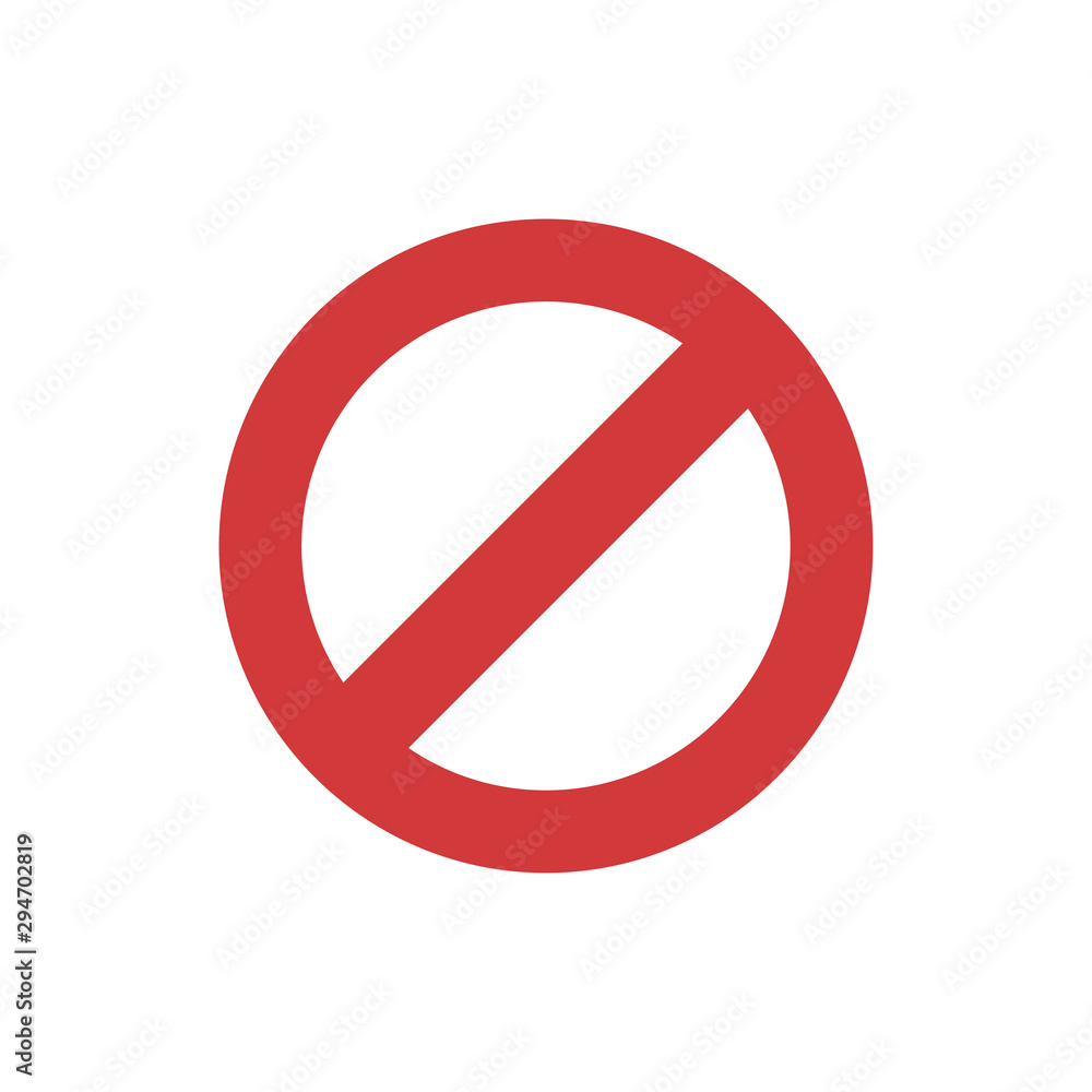 Forbidden signage icon Forbidden signage icon