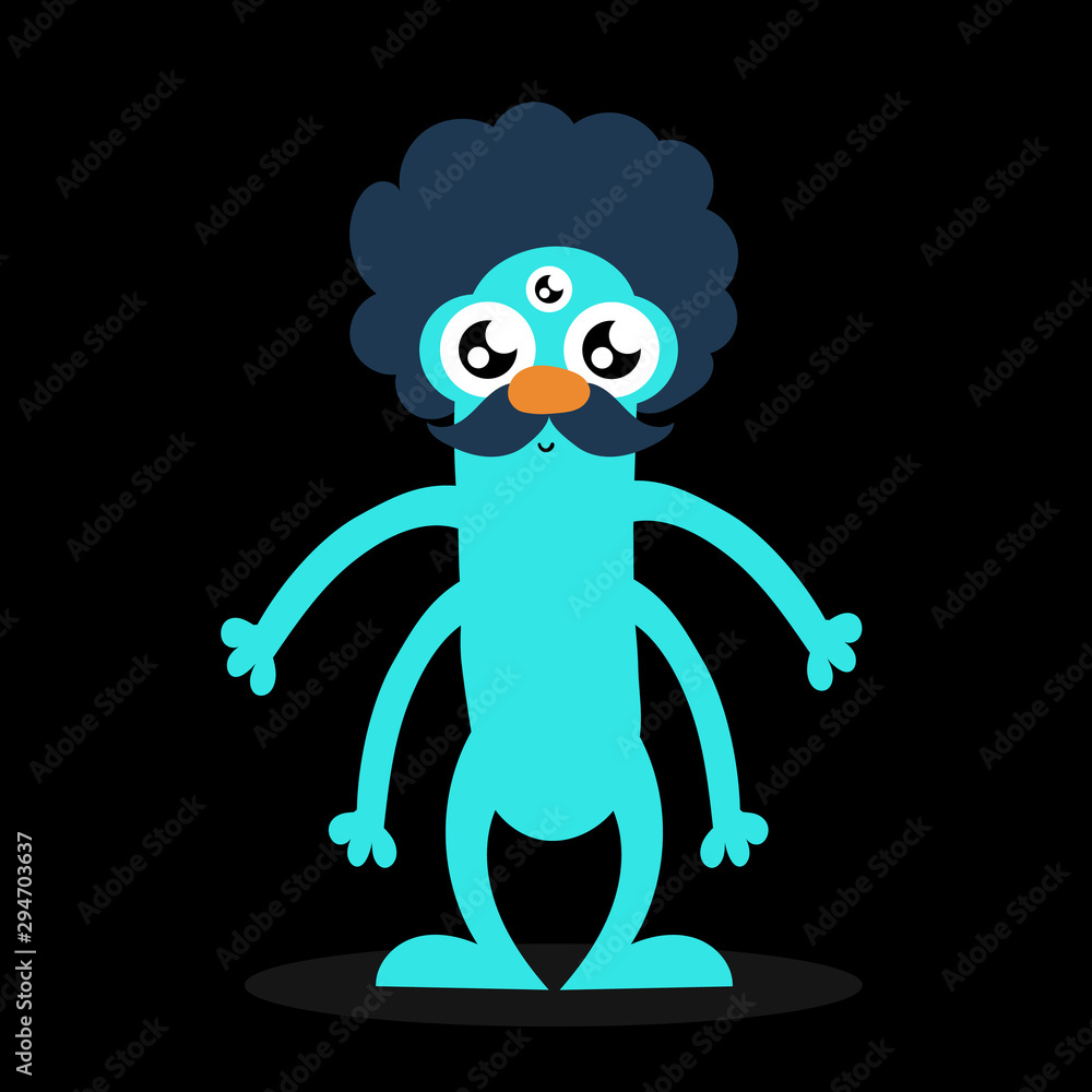 Cute monsters, halloween concept illustration Cute monsters, halloween concept illustration