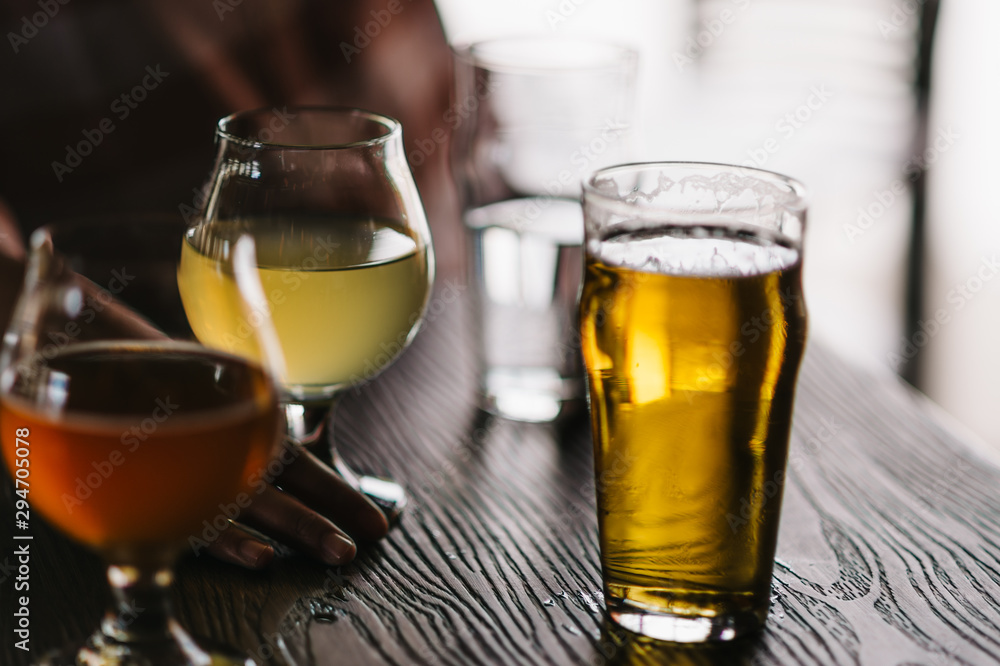 Tasting Craft Beers Tasting Craft Beers