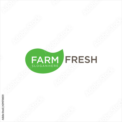 Fresh Leaf Logo Design Vector Stock Nature Organic 