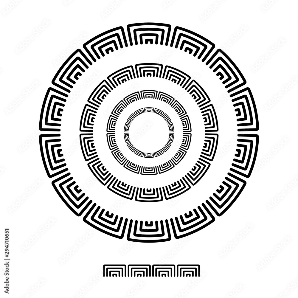 square brush patterns in a circle line black shape design vector graphic round frames with fully editable stroke width square brush patterns in a circle line black shape design vector graphic round frames with fully editable stroke width