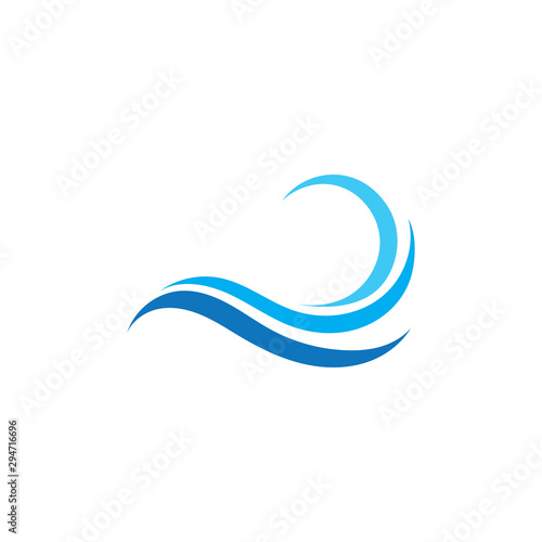 Fototapeta Naklejka Na Ścianę i Meble -  Waves beach logo and symbols template icons app