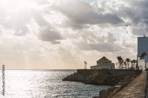 rays of sunshine in the sea by the promenade i'm a scorcher
