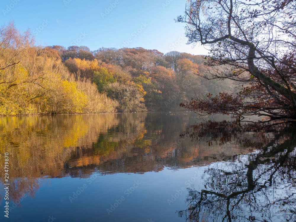 Roundhay Park Waterloo Lake in Autumn