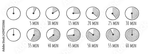 Stopwatch, sport clock timer set