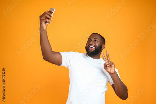 Happy African-American man ...