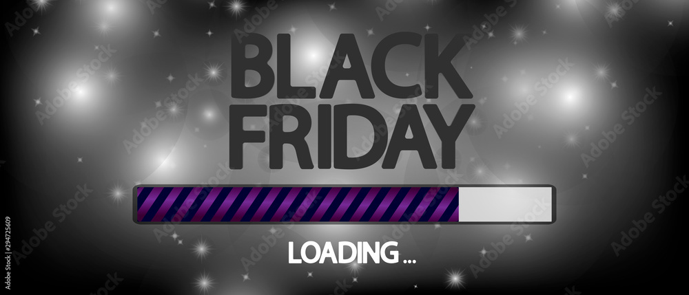 Black Friday Sale, progress loading bar design template, vector illustration Black Friday Sale, progress loading bar design template, vector illustration