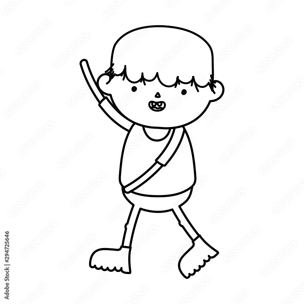 boy monster costume trick or treat happy halloweenline design boy monster costume trick or treat happy halloweenline design