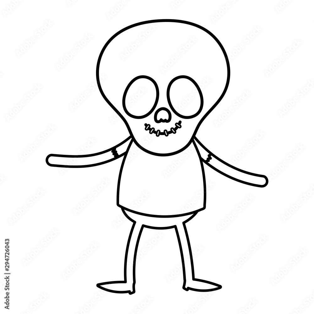 boy skull costume trick or treat happy halloweenline design boy skull costume trick or treat happy halloweenline design