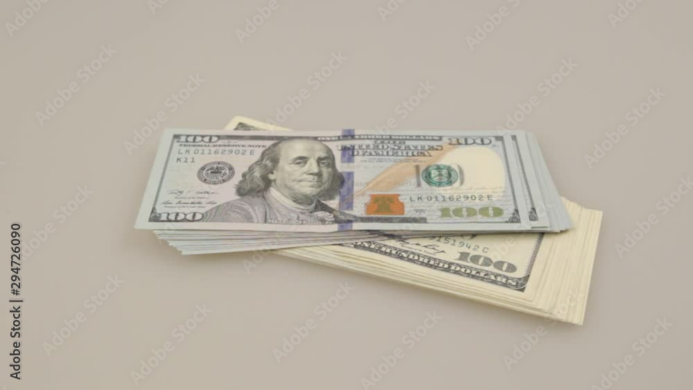 Dollars close up on white background Dollars close up on white background