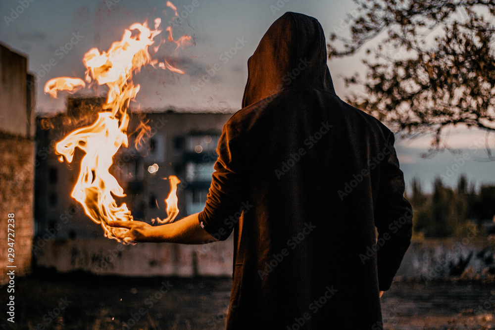Photography fire mage