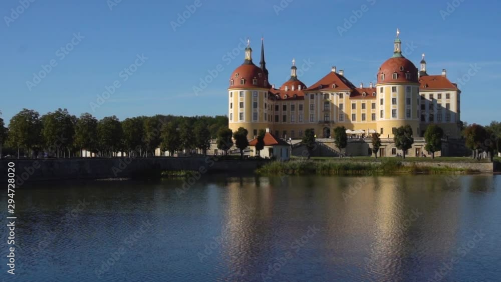Schloss Moritzburg, Dresden, Germany. / Shot taken from the public road around a lake next to the castle. Schloss Moritzburg, Dresden, Germany. / Shot taken from the public road around a lake next to the castle.