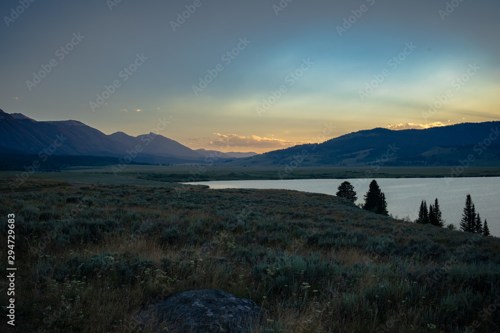 Lake and Mountains - Idaho 