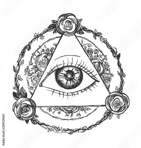 Third eye in circles and triangles