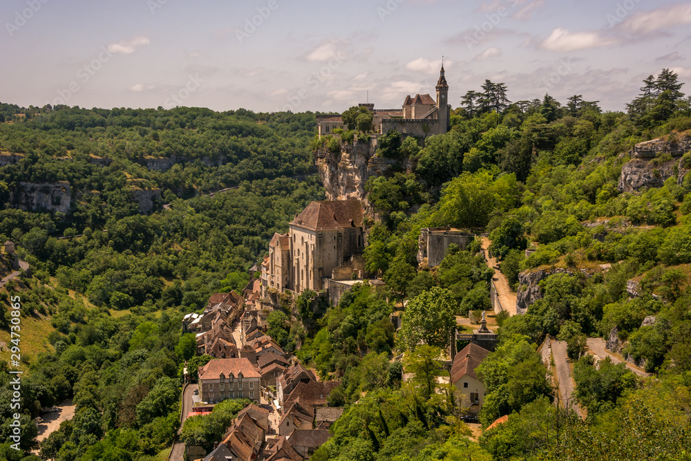 Rocamadour Castle France village french famous landmark built in rock