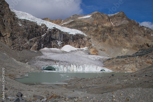 The Fellaria glacier in Valmalenco photo