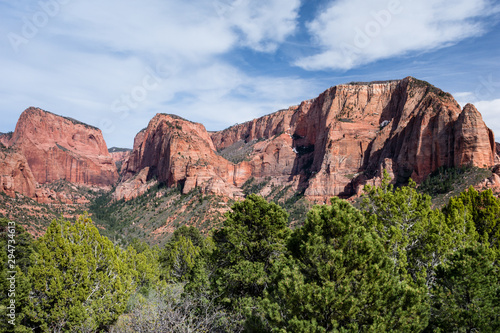 Red rock scenery at Kolob Canyons in Zion National Park, Utah, USA