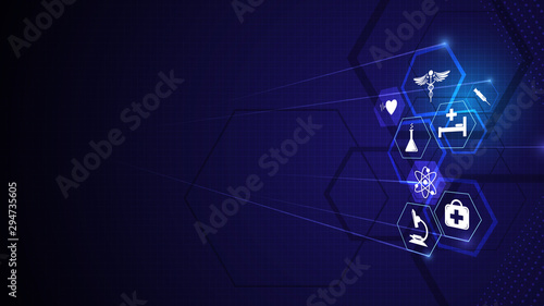 health care medical innovation technology design concept background