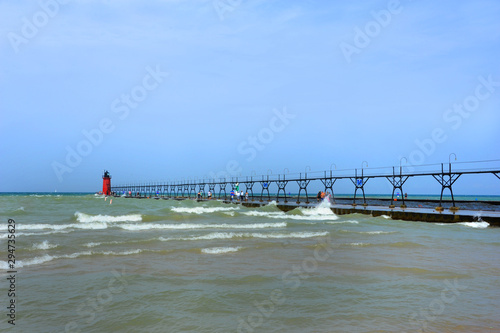 Beacon for Shipping Lanes on Lake Michigan photo