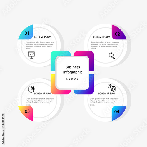 Modern info graphic framework. can be used for workflow layout, diagrams, option numbers, timelines and steps. Simple and Minimalist style. vector Illustration