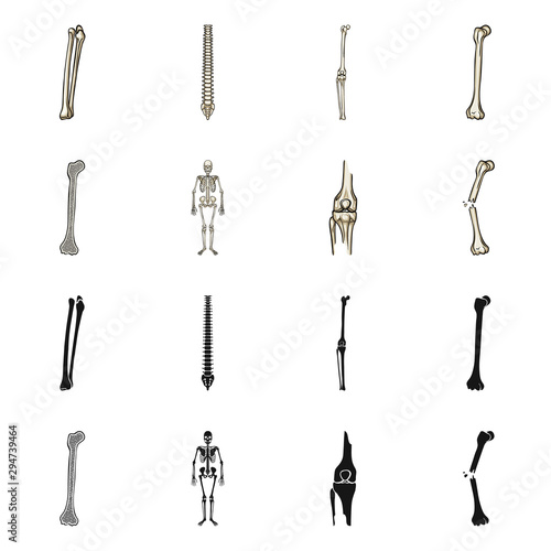 Isolated object of medicine and clinic symbol. Collection of medicine and medical stock symbol for web.