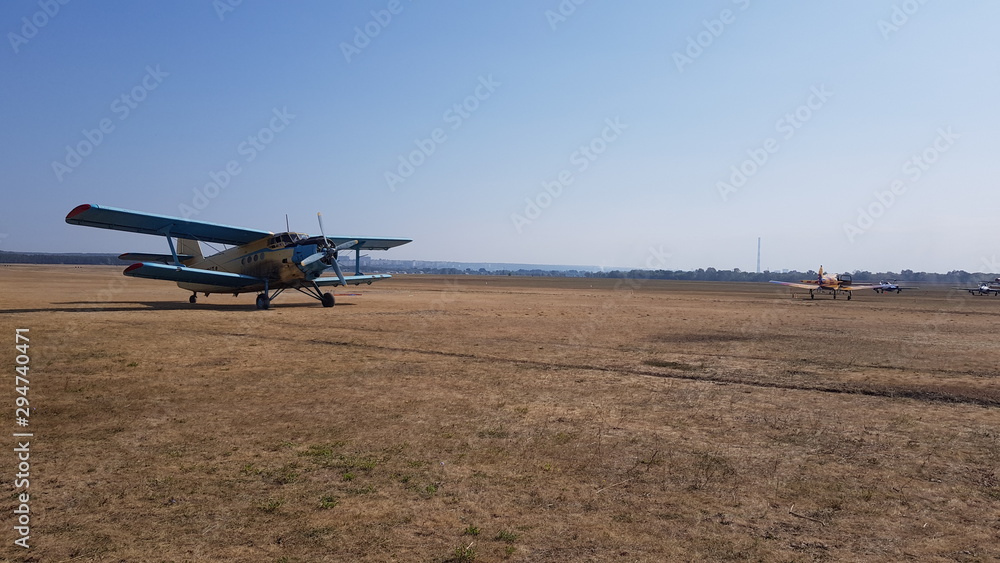 airplane landing on runway airplane landing on runway