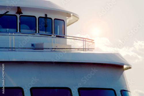 cruise ship dock marina boat deck sun light vacation tourism