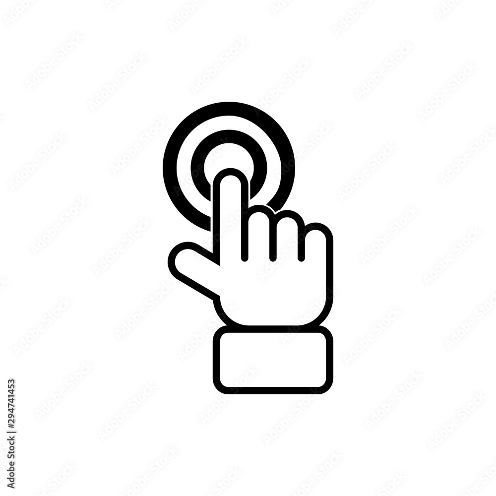 Hand cursor click icon Hand cursor click icon