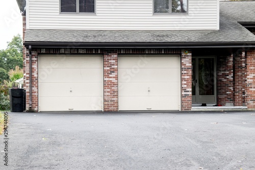 TWO DOOR GARAGE at a typical American house