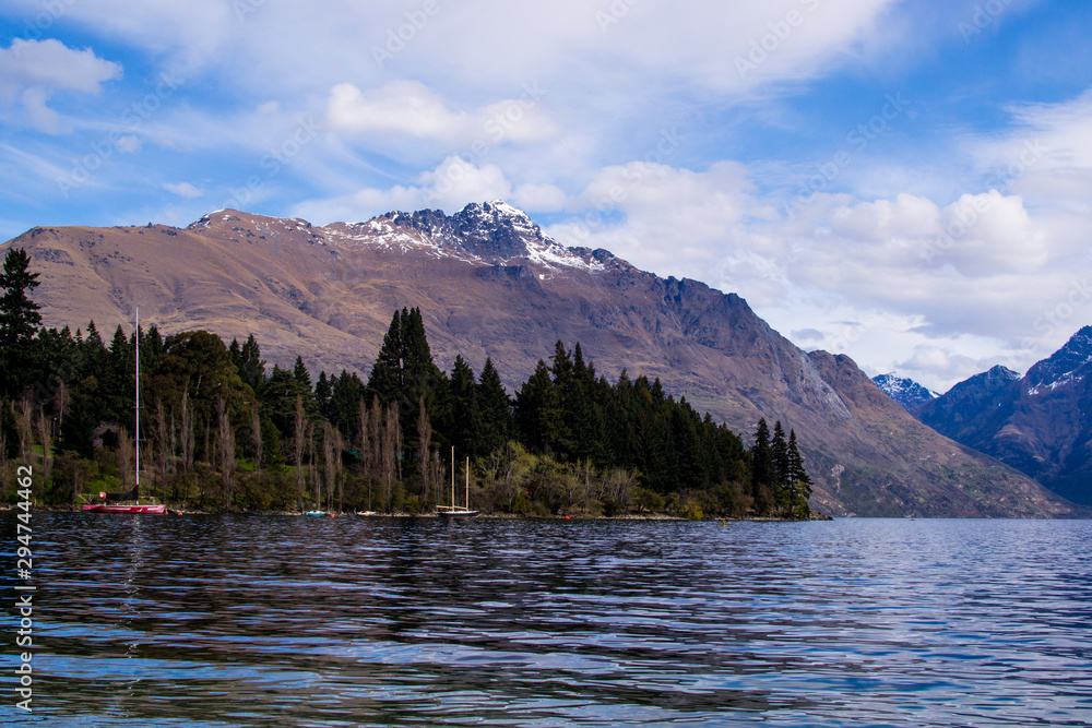 Queenstown Lake in Summer. New Zealand