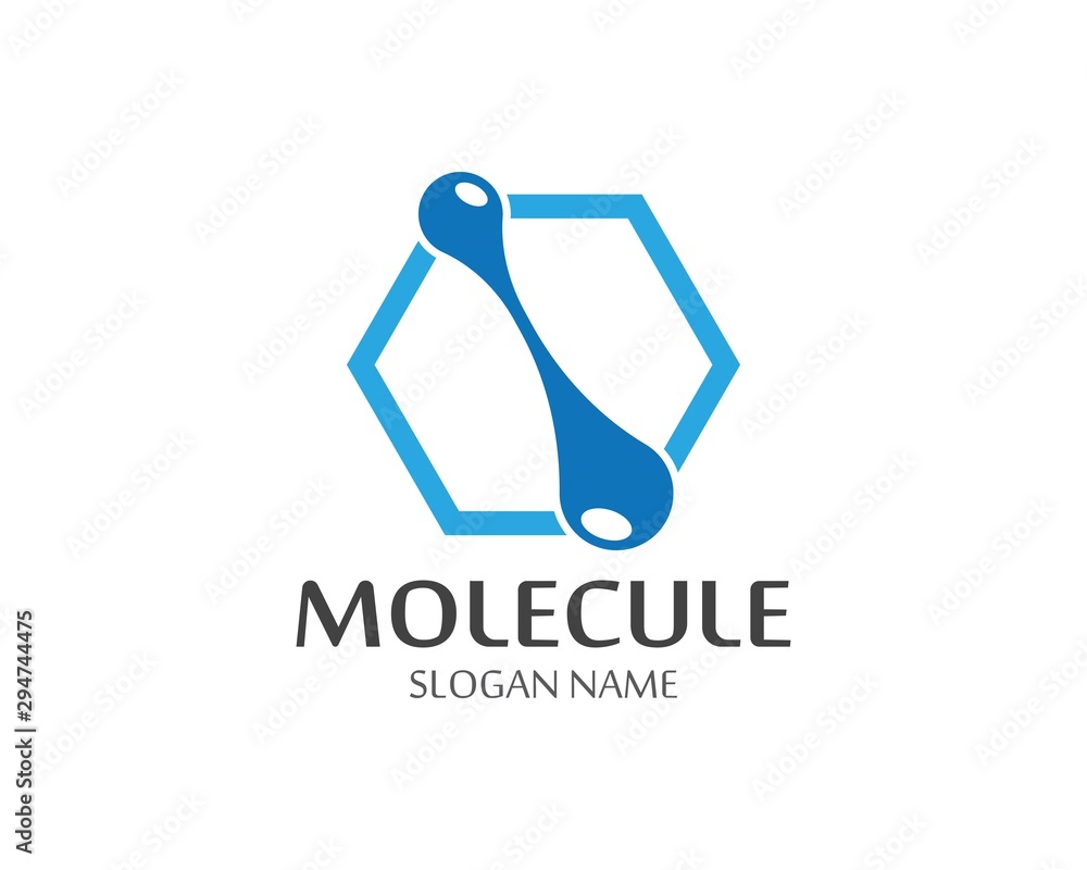 Molecule logo vector icon template illustration design Molecule logo vector icon template illustration design