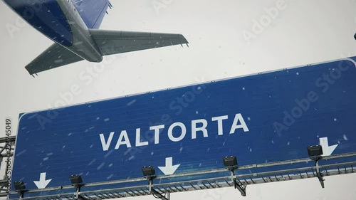 Airplane Takeoff Valtorta in Christmas