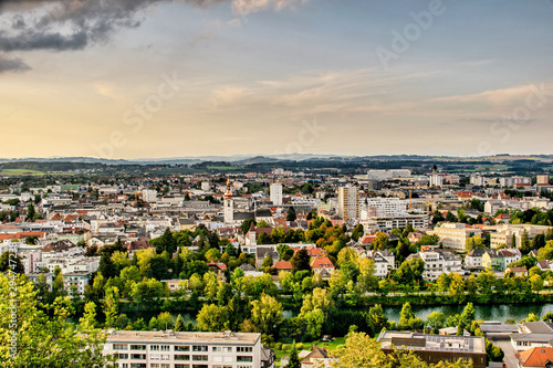Landscape shot of Wels in Upper Austria