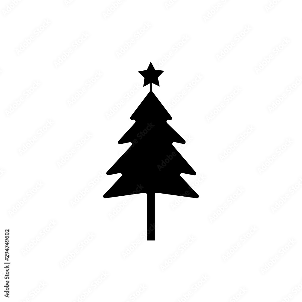 Santa Claus and Christmas tree icon image in a trendy flat design Santa Claus and Christmas tree icon image in a trendy flat design